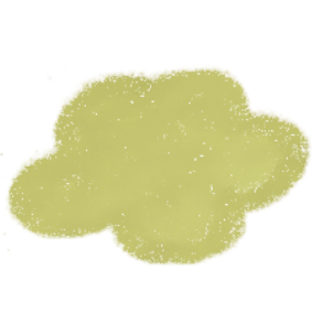 Green cloud doodle
